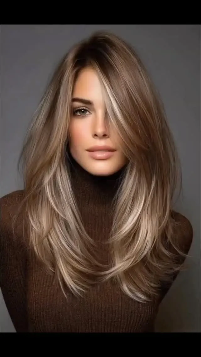 Corte en capas y balayage realizado en Aura Studio