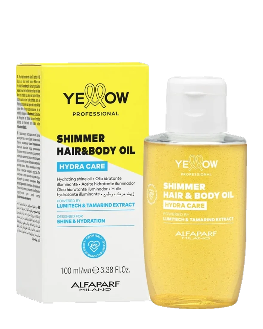 Hydra Care Shimmer Hair & Body Oil · Yellow